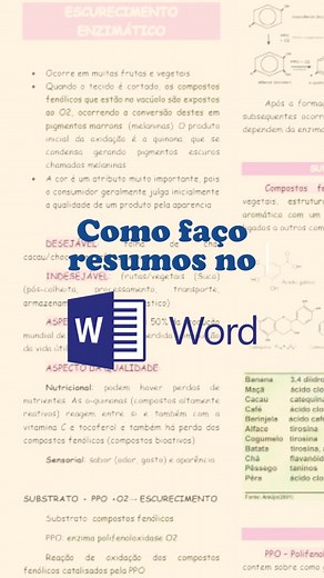 Como faço resumos no Word 📚 #dicasdeestudos #estudante #comofazerresumo #resumos