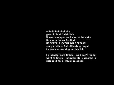 Undertale Event Wii Archive | Gaster Vs Gaster Rap Battle (unfinished)