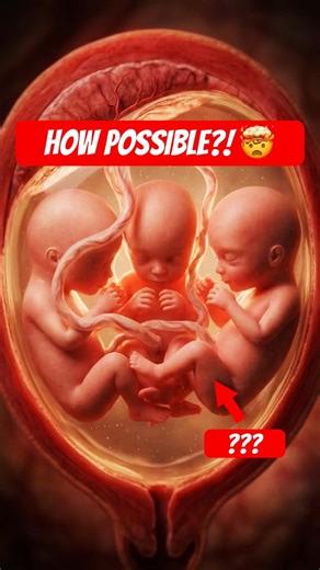 3 Babies in One Womb?! 😳 This Is Real #medicalanimation #positivebirth #baby