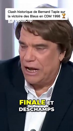 Bernard Tapie's historic clash over the 1998 World Cup victory for Les Bleus 🏆 #TeamOM #ExOM