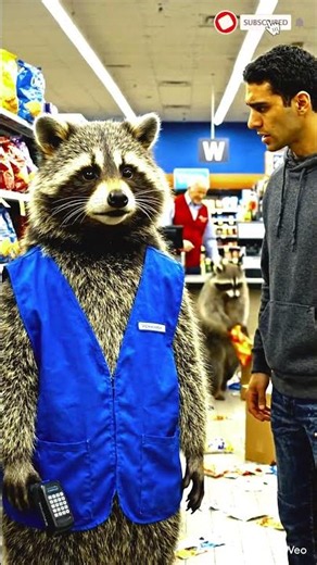 🦝 Walmart Hired A Raccoon… Biggest Mistake Ever 😭💀#shorts