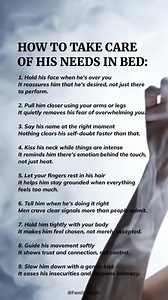 How To Take Care Of His Needs In Bed #IntimacyMatters #RelationshipTruth #RealConnection | Family Words