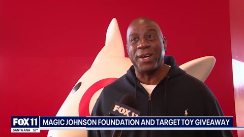 Magic Johnson and Target team up for toy giveaway