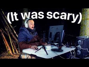 Playing Horror Games in a Forest at Night