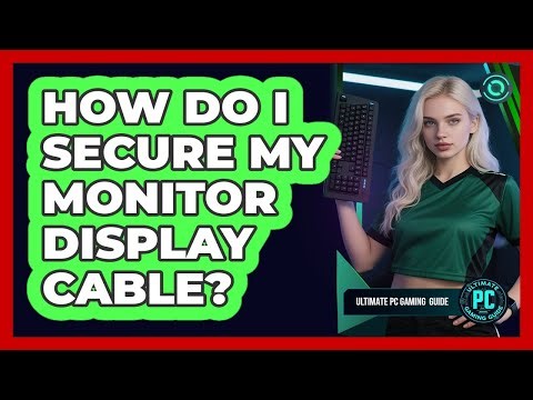 How Do I Secure My Monitor Display Cable?