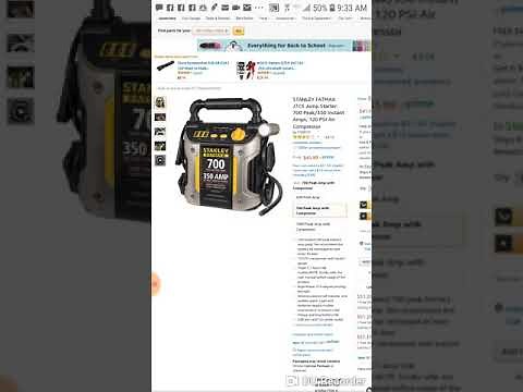 Stanley FatMax 700 Peak Amp Jump Starter/Air Compressor