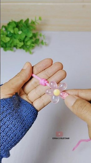 pink flower macrame bracelet tutorial #macramebracelet #paracordknots