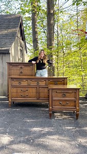 Carrie Anne | Furniture Flips & Home DIY Tips | I’ve been looking for a set like this for over a year now and finally found this one on FB marketplace 🤗 A custom client of mine scooped it... | Instagram