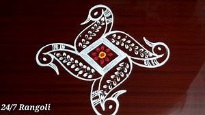 105K views · 1.1K reactions | 2 Easy Rangoli Kolam designs for...