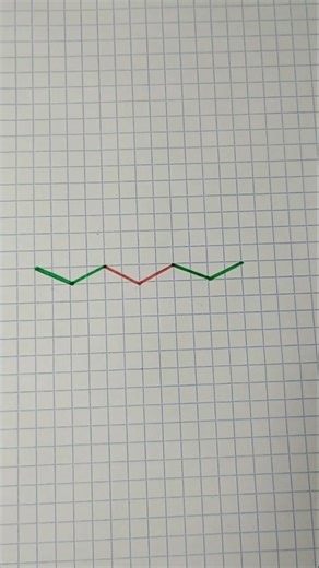 ☀️Interesting 3D drawing on a graph paper. How to draw a 3D illusion.