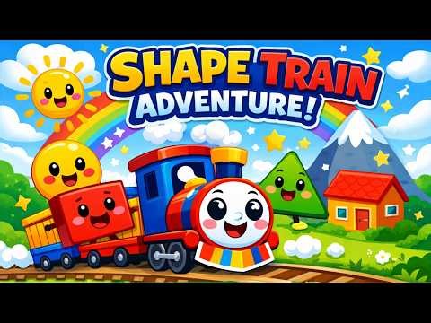 The Shape Train Adventure 🚂 Learn Shapes for Kids