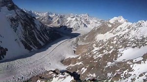 Max Berger (Country Manager Petzl Austria) - The 1st Flight ever from K2 - July 14th I pushed for K2, with 8611m the second-highest mountain on the planet. I chose the Cesen route as it is steeper, faster, technically more interesting and very direct compared to the Abruzzi. I went directly to camp 2 at 6350m and spent a snowy and stormy night there. The next 2 days I pushed to Camp 3 and 4 but unfortunately had to break trail all the way up due to fresh snow the nights before. I reached camp 4 