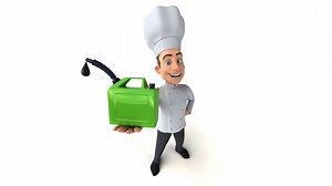 Fun 3d Cartoon Chef  Stock Footage SBV-349061254 - Storyblocks