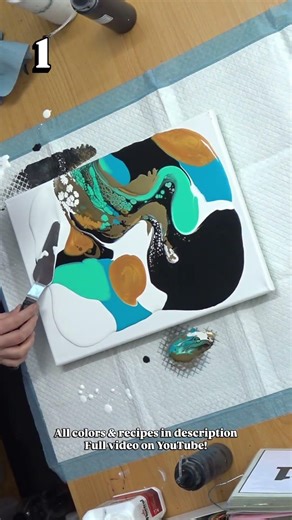 April MYSTERY Color Challenge ✨ Week 1 Day 1 ✨ BASIC Fantasy Swipe FluidArt Tutorial by MarjoleinART