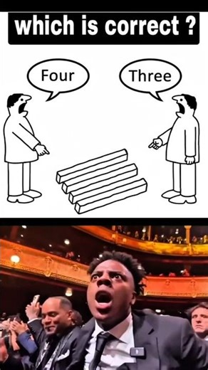 Which Is Correct — 3 or 4? 🤯 Optical Illusion | Mind Trick