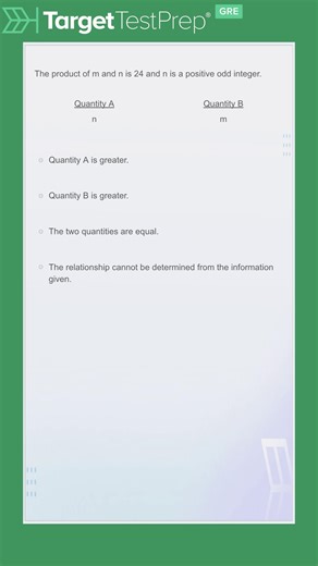 Can you solve this #GRE quantitative comparison question correctly? 94% of students don’t. In this video, GRE expert and 339 scorer Erika Tyler-John breaks down the reasoning required to approach this GRE practice question correctly and explains why so many test takers choose the wrong answer. Test your thinking first—then see how it should be solved. 👉 Watch the full solution and check your answer here: https://ow.ly/JbvF50Yoe6e 👉 Don't have a TTP GRE account? Sign up for a 5-day full-access 
