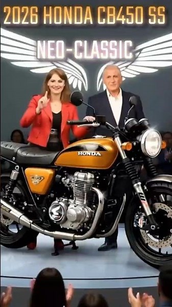 2026 NEW HONDA CB450 SS NEO CLASSIC BEING UNVEILED! #Honda #CB450 #CB750Four #NeoClassic #Superbike