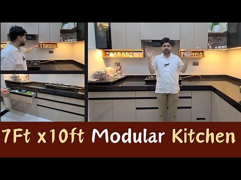 Modular Kitchen Tour Video 2024 I 7 Ft x 10 Ft Kitchen Designing Ideas I Low Cost Modular Kitchen