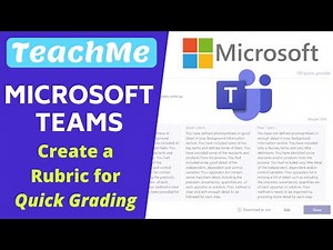 Speed Grade Assignments with Microsoft Teams Rubric Grading Set Up