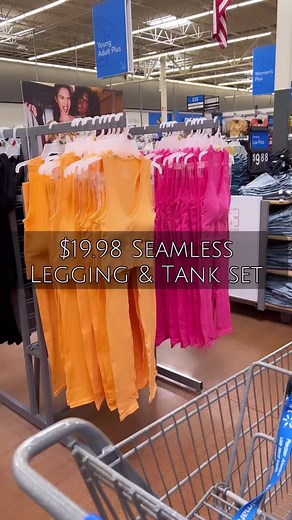 $19.98 Seamless leggings and tank set at Walmart #walmartfashion #walmartfashion #walmartstyle #athleisure https://rstyle.me/ W2CLus7NYae-8SLfJUCstA | WalmartBargains