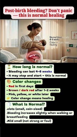 Bleeding After Delivery? This Is Normal Healing #shorts