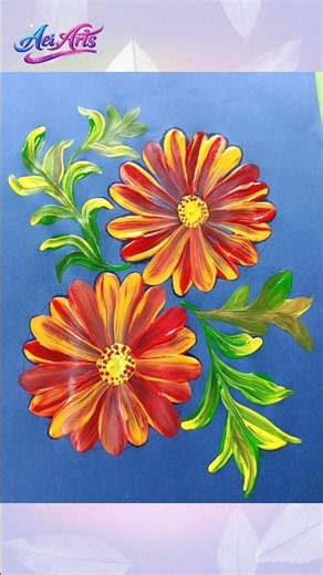 Amazing Flower Art Tutorial 🌸 | Easy DIY Floral Design | Aei Arts#art #viral #flowers