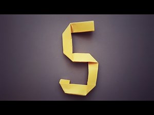 5️⃣ Make Origami Number 5 EASY