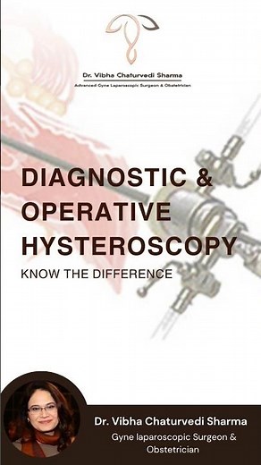 Diagnostic vs Operative Hysteroscopy | Best Gynecologist Guide | Dr Vibha Chaturvedi Sharma #shorts