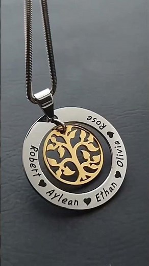My Family Tree Necklace Personalised Jewellery Trend