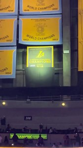 The Lakers' NBA In-Season tournament championship banner is officially up in the rafters. 🙌 (🎥: Dave McMenamin) | theScore