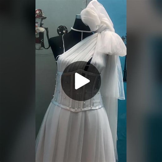 Silk Fabric with Beads: Elegant Fashion Display