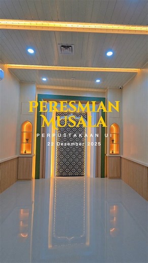 Universitas Indonesia Library on Instagram: "✨ Peresmian Musala Perempuan Perpustakaan UI ✨ Alhamdulillah, Musala Perempuan Perpustakaan Universitas Indonesia di Lantai 1 telah selesai direnovasi dan resmi digunakan. Semoga musala ini menjadi ruang yang nyaman, tenang, dan penuh keberkahan, mendukung setiap langkah ibadah serta menjadi tempat sejenak berhenti, menata hati, dan menguatkan doa di tengah aktivitas akademik. Terima kasih kepada seluruh pihak yang telah berkontribusi dalam proses ren