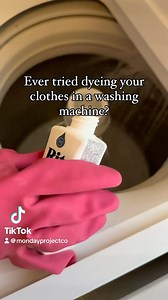 Here’s an old reel on dyeing clothes in a washing machine. My mum has been dyeing clothes my whole life - why buy when you can dye?! #upcycling #upcycle #upcycled #dye #dyedontbuy #style | Monday Project Co