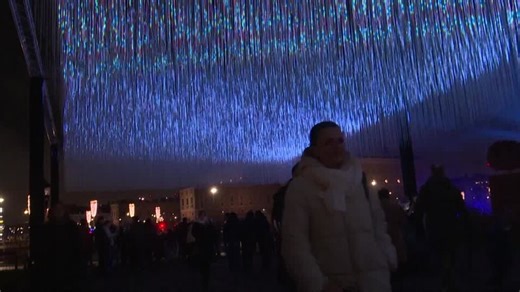 Stockholm shines bright with Nobel-inspired light festival
