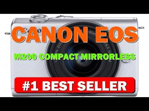 Canon EOS M200 Compact Mirrorless Digital Vlogging Camera with EF M 15 45mm Lens - B07XM99XRV