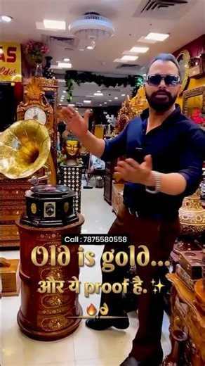 Old is Gold! 😱 Antique Gramophone का जादू देखो | Anas Handicraftts Pune