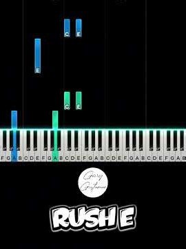 RUSH E EASY PIANO TUTORIAL FOR BEGINNERS
