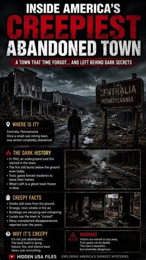 Inside America’s Creepiest Abandoned Town 😨 | The Dark Secret of Centralia