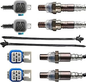 Oxygen Sensor O2 Sensor Upstream Downstream 4Pcs for GMC Yukon XL 2500 Yukon XL 1500 Yukon Sierra 3500 HD Replacement 234-4256 2Pcs 234-4668 2Pcs