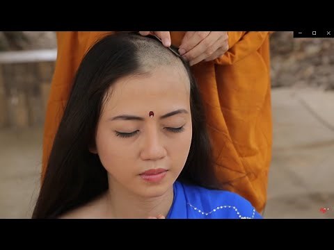 Vietnam Actress Haircut and Head Shave as Nun in TV Series