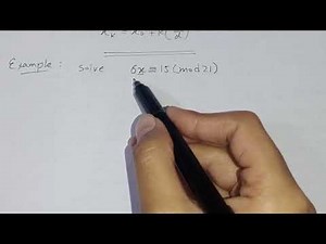 Linear Congruences: Lecture 7-1