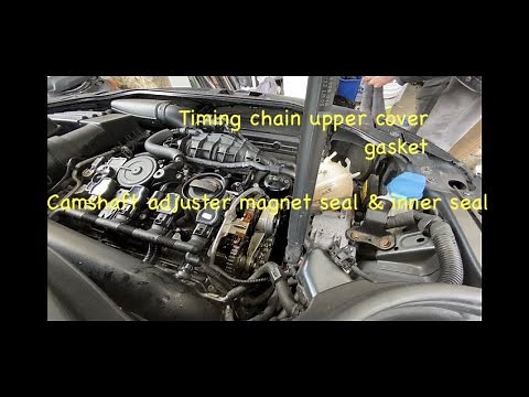 Oil leak How to replace the Timing chain upper cover gaskets on a Volkswagen