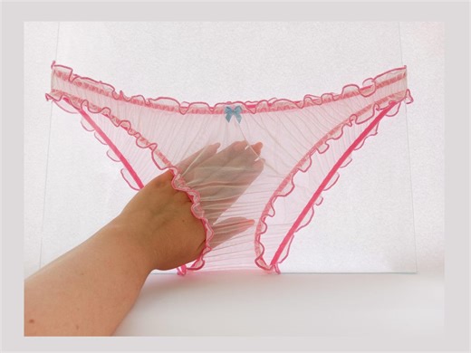 Absolutely Transparent Women's Panties in Pale Pink, Size Xxs,xs,s,m,l,xl,xxl,xxxl,xxxxl,xxxxxl - Etsy