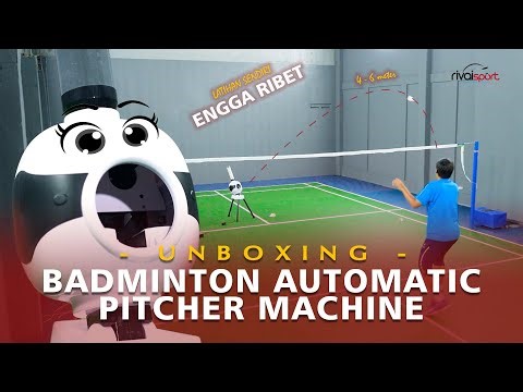 Unboxing Badminton Automatic Pitcher Machine atau Mesin Pelontar Shuttlecock!! || Worth It Gak Ya?!