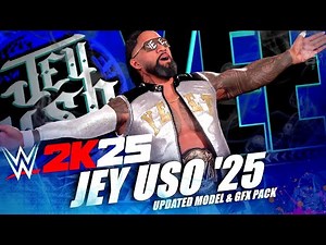 Jey Uso 2025 Updated Entrance w/ New GFX Pack | New WWE 2K25 Mods