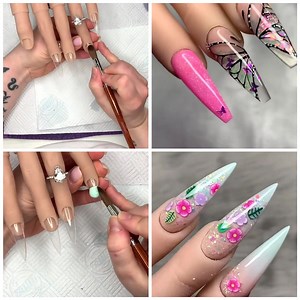 87K views · 1.4K reactions | From butterfly design to Fimo flowers - enjoy these beautiful designs! 珞 | MetDaan Nails | Facebook
