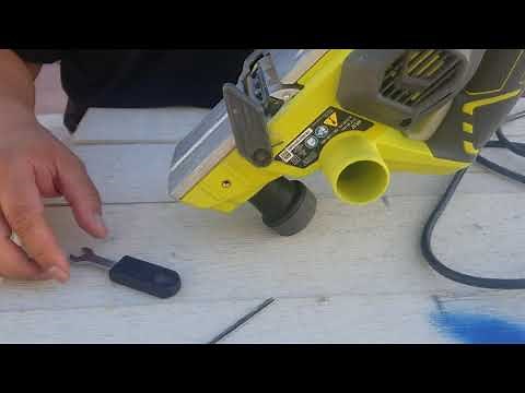 How to change the Ryobi HPL52 Planer blades