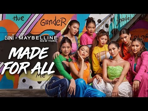 #BINI : 'Made For All' Official Music Video | #BINIxMaybelline