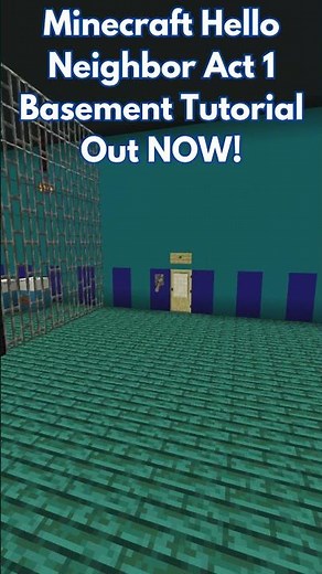 Minecraft Hello Neighbor Act 1 Basement Tutorial #minecraft #minecraftguide #helloneighbor