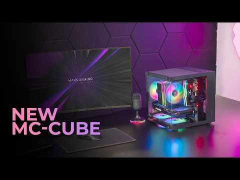 MC-CUBE Compact Cube-Shaped Gaming Case: Tempered Glass, ARGB and USB-C | Mars Gaming